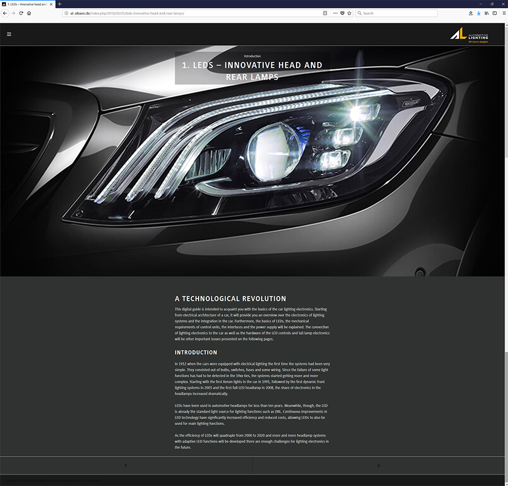 Automotive Lighting Digital Screenshot