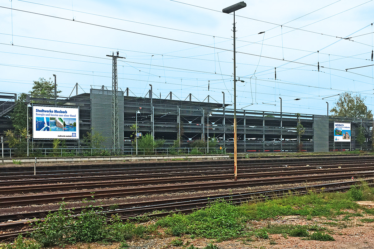 Stadtwerke Mosbach Großflächenwerbung Gesamtansicht