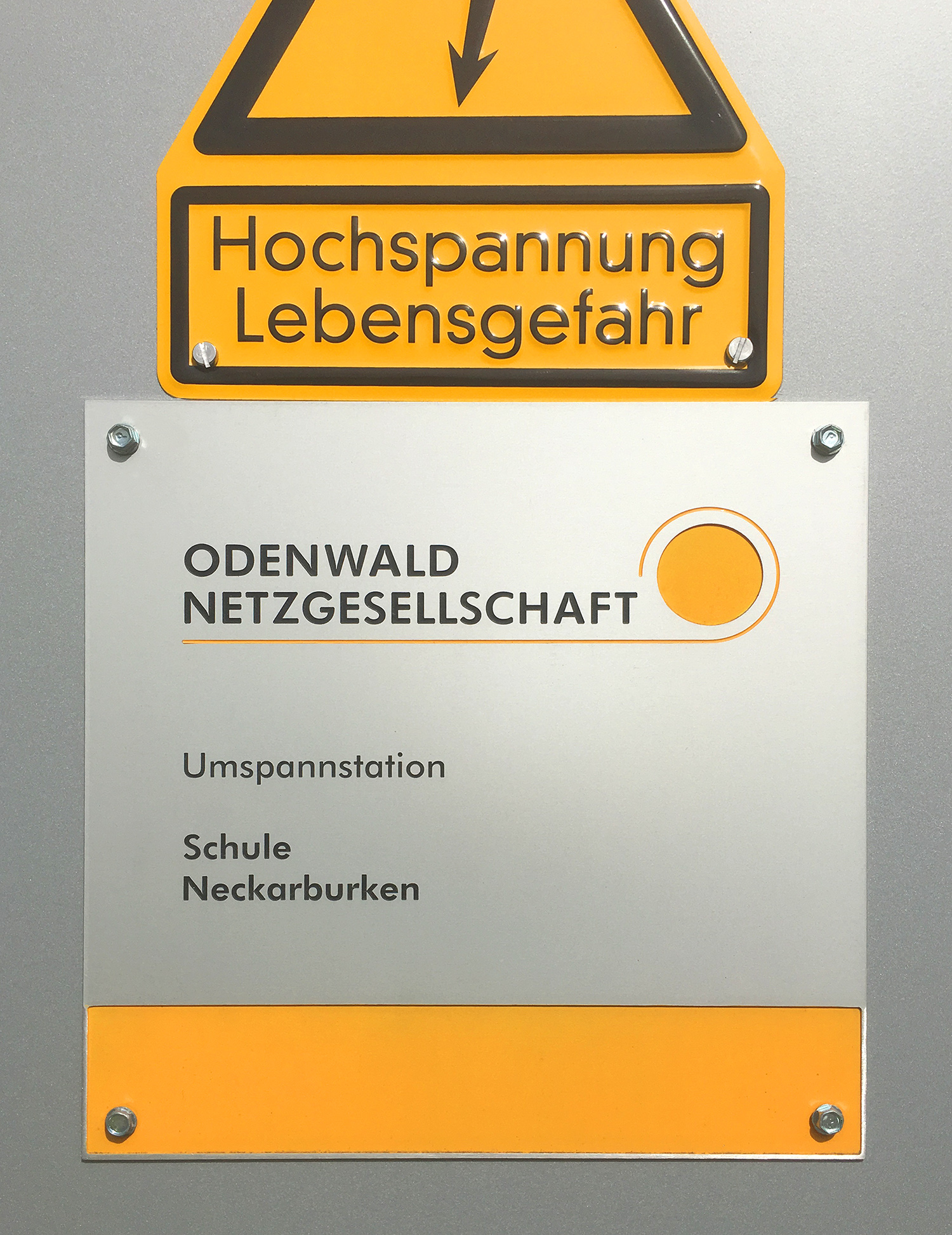 Odenwald Netzgesellschaft Corporate Design Trafostation