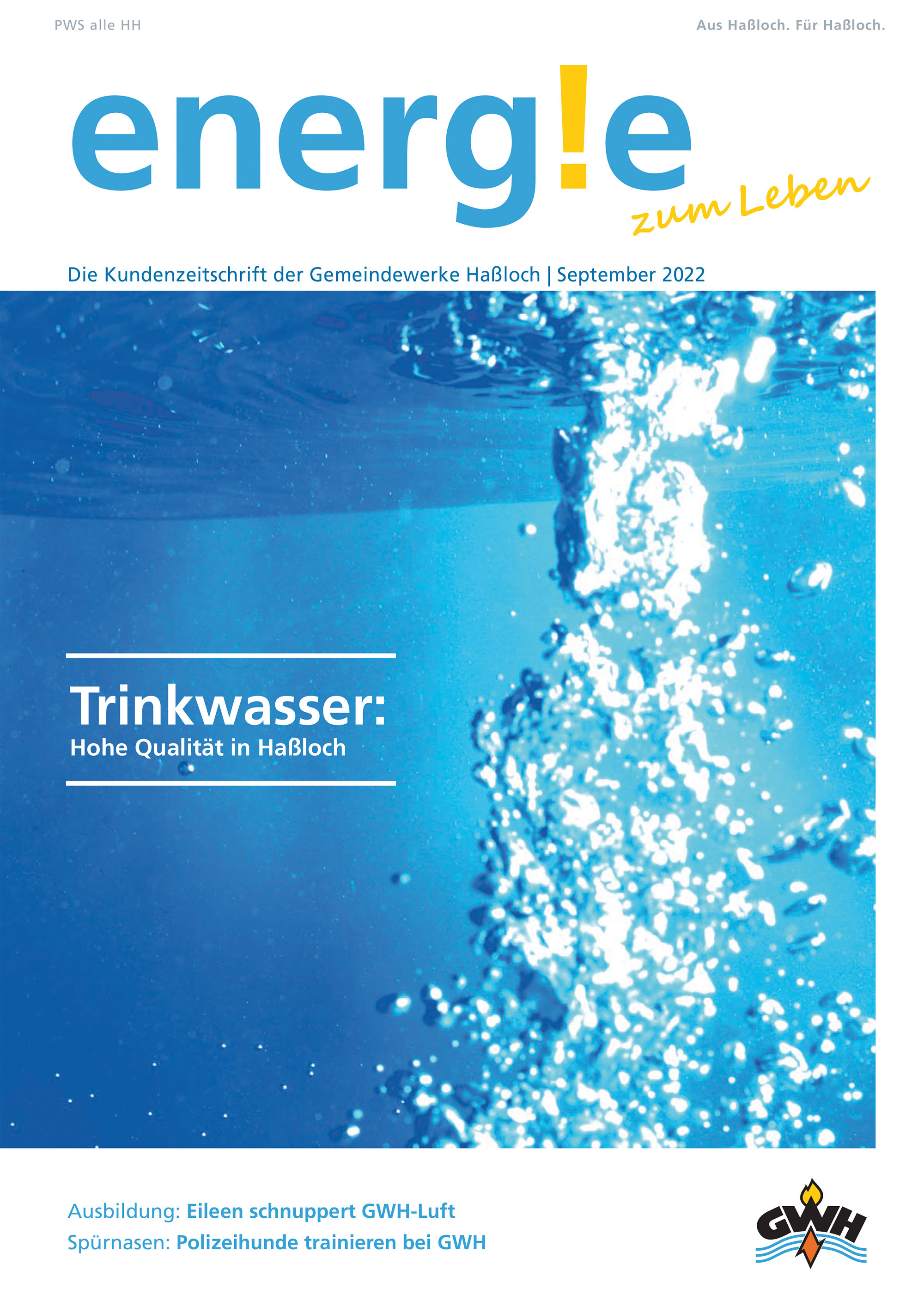 Gemeindewerke Haßloch Kundenzeitung Titel