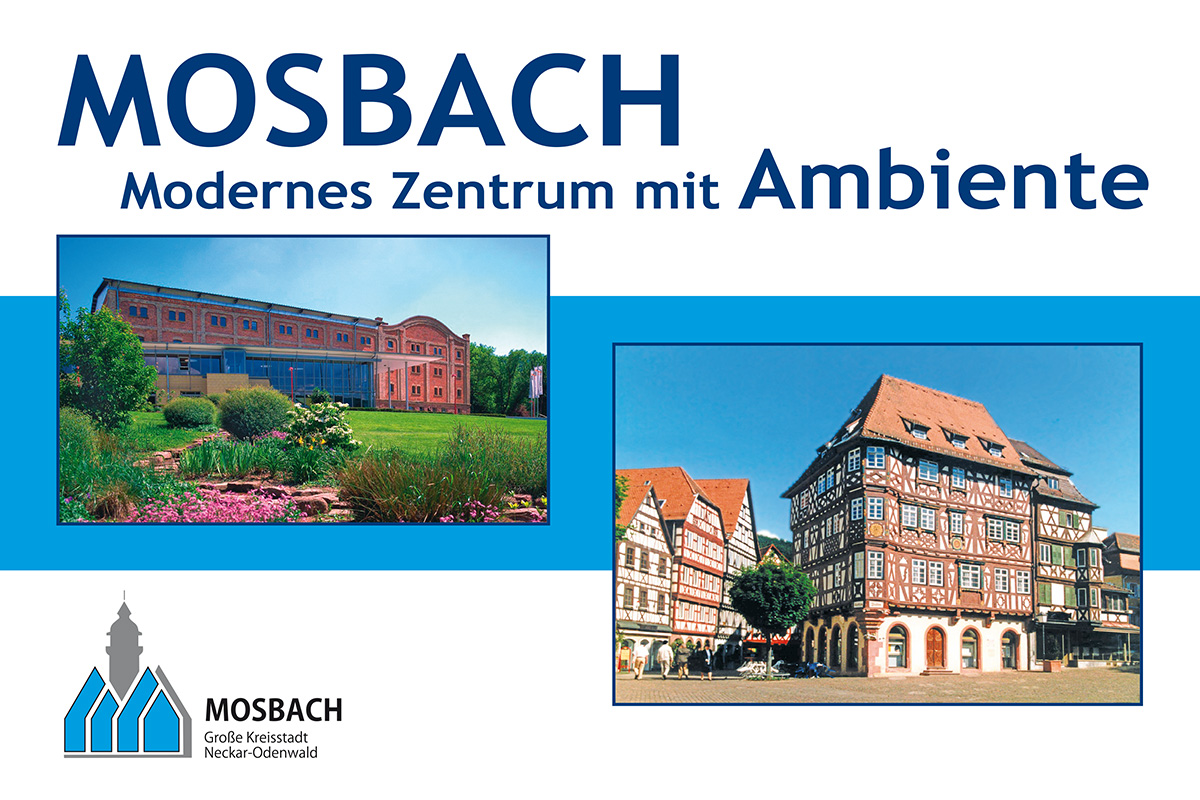 Stadtwerke Mosbach Großflächenwerbung Motiv Stadt